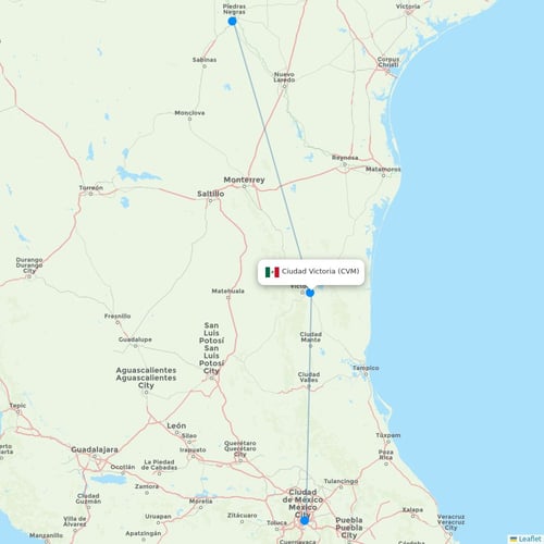 Map of Ciudad Victoria