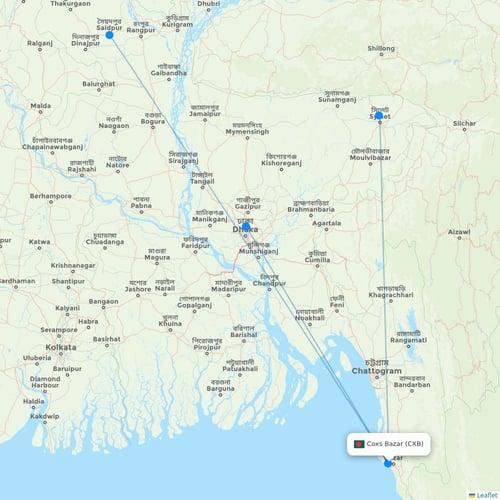 Map of Coxs Bazar