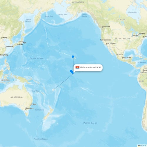 Map of Christmas Island