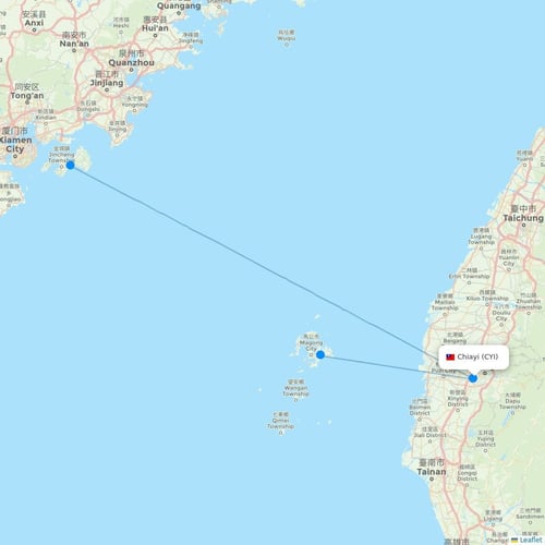 Map of Chiayi