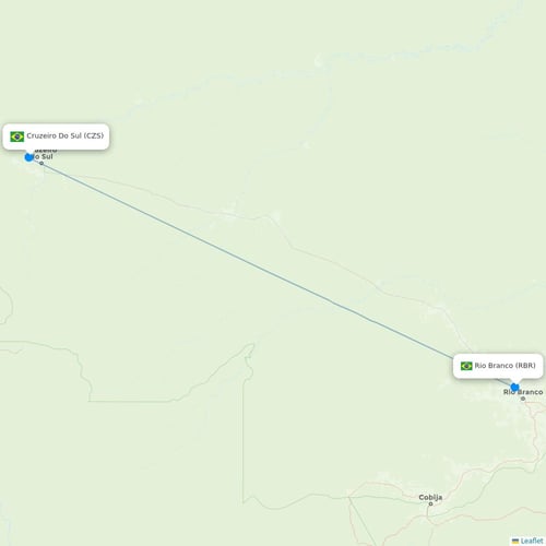 Map of Cruzeiro Do Sul