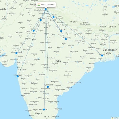 Map of Dehra Dun