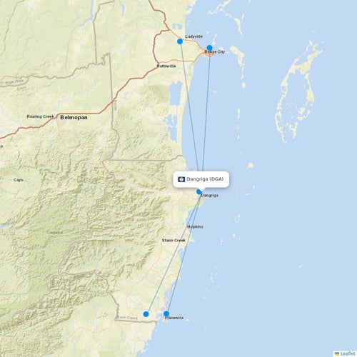 Map of Dangriga