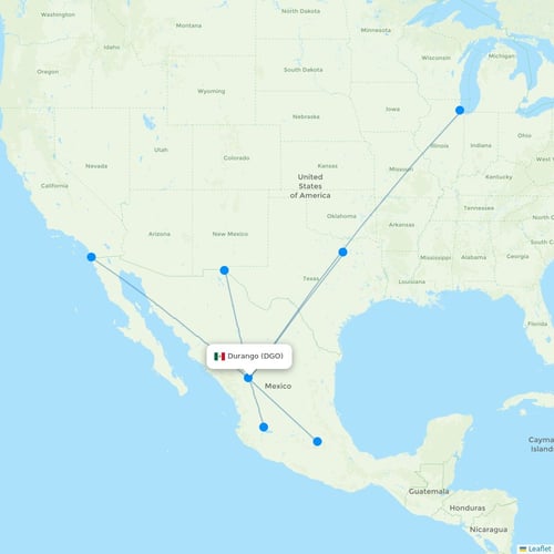 Map of Durango
