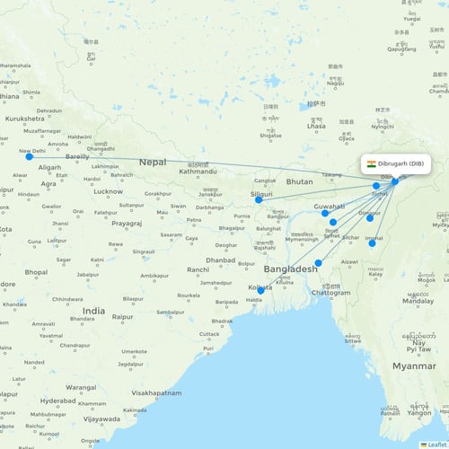 Map of Dibrugarh