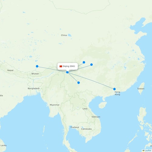 Map of Diqing