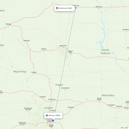 Map of Dickinson