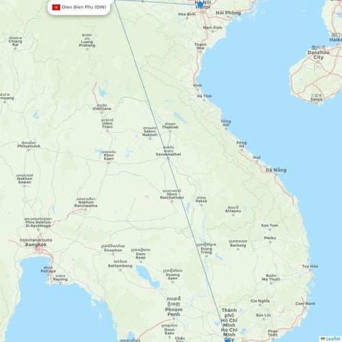 Map of Dien Bien Phu