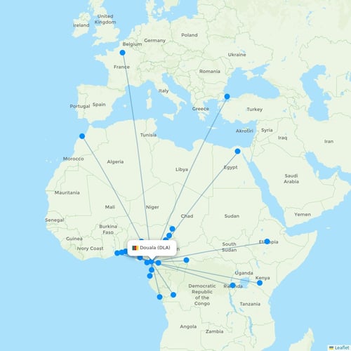 Map of Douala
