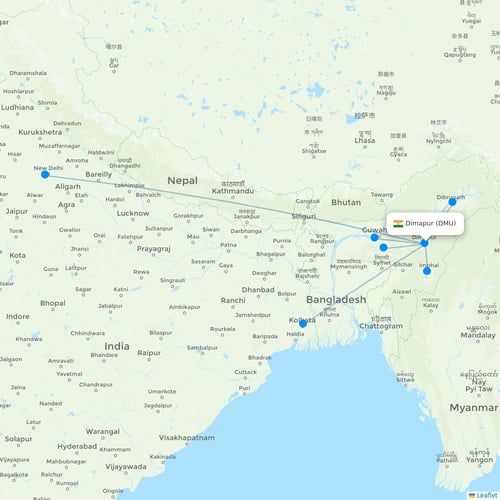 Map of Dimapur