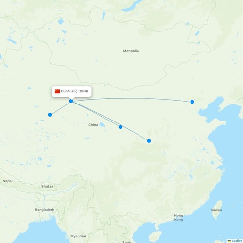 Map of Dunhuang