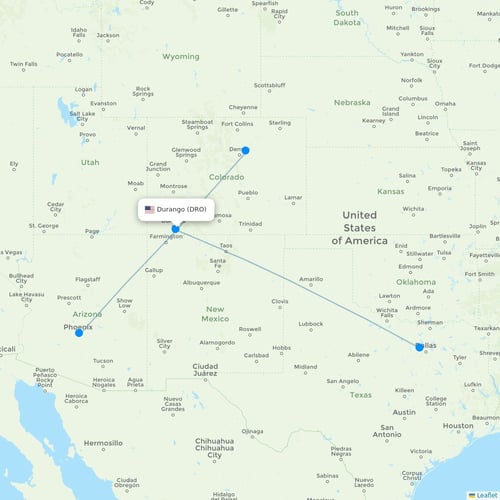 Map of Durango