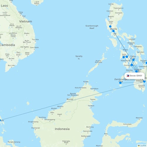 Map of Davao