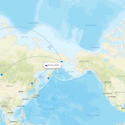 Map of Anadyr