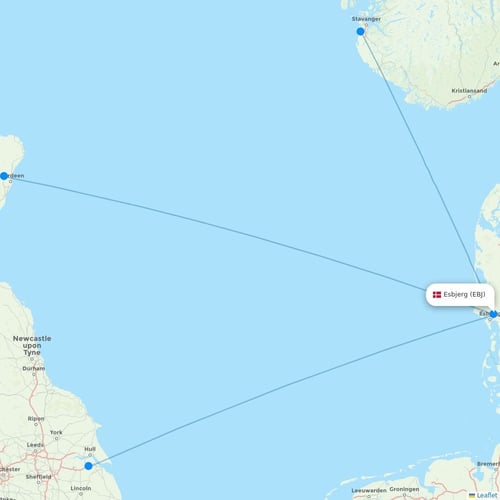 Map of Esbjerg