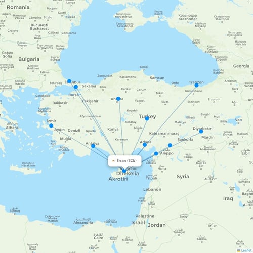 Map of Ercan