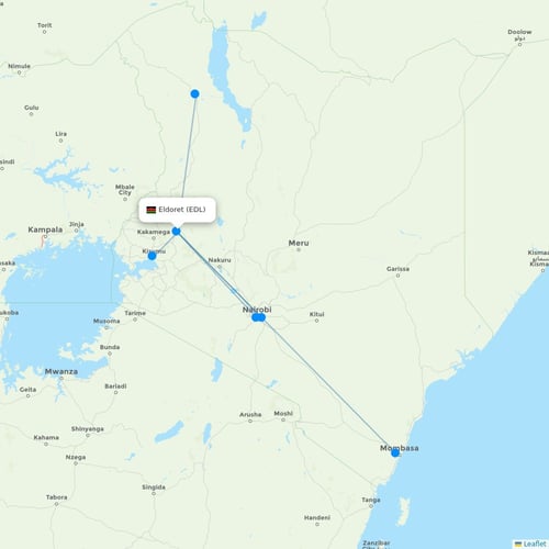 Map of Eldoret