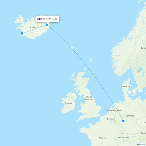 Map of Egilsstadir