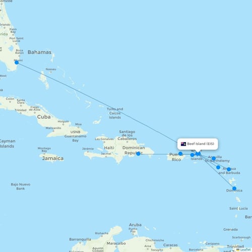 Map of Beef Island