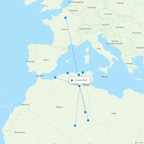 Map of El Oued