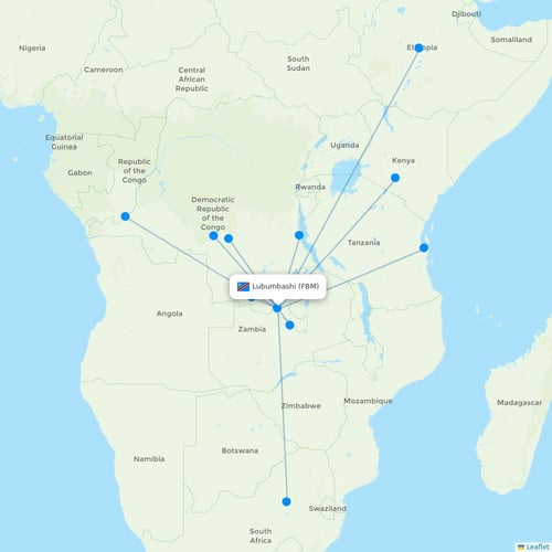 Map of Lubumbashi