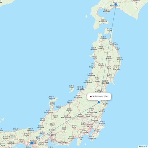 Map of Fukushima