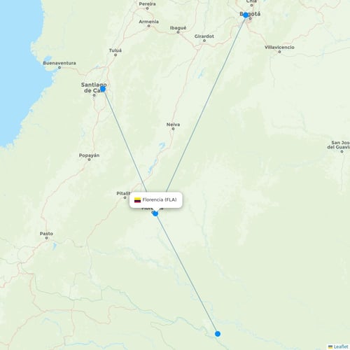Map of Florencia