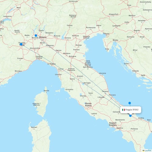 Map of Foggia
