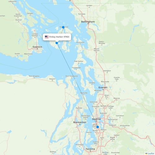 Map of Friday Harbor