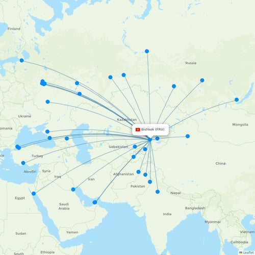 Map of Bishkek