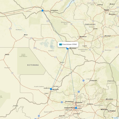 Map of Francistown
