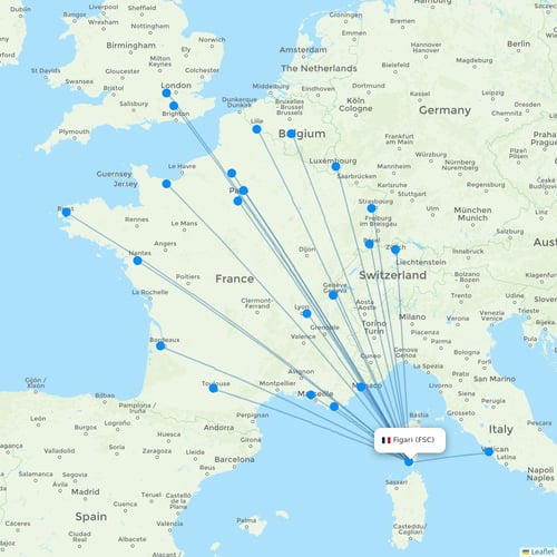 Map of Figari