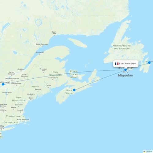 Map of Saint Pierre