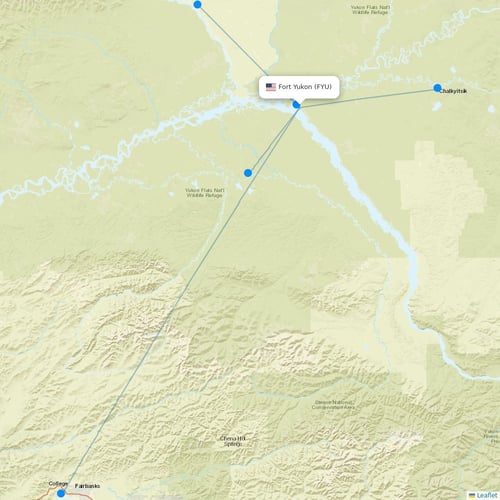 Map of Fort Yukon