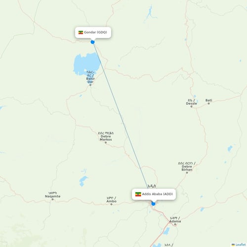 Map of Gondar