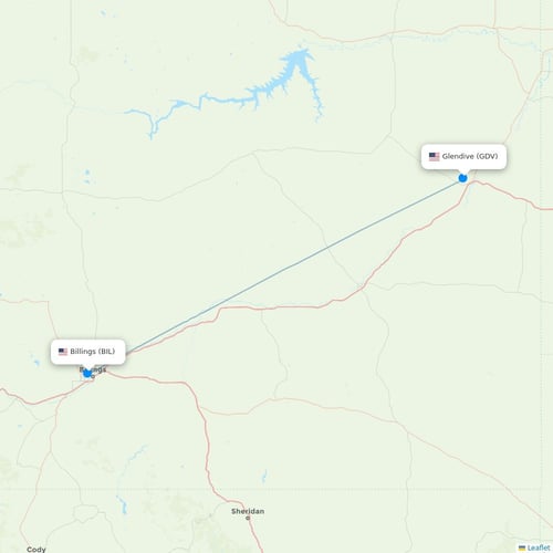 Map of Glendive