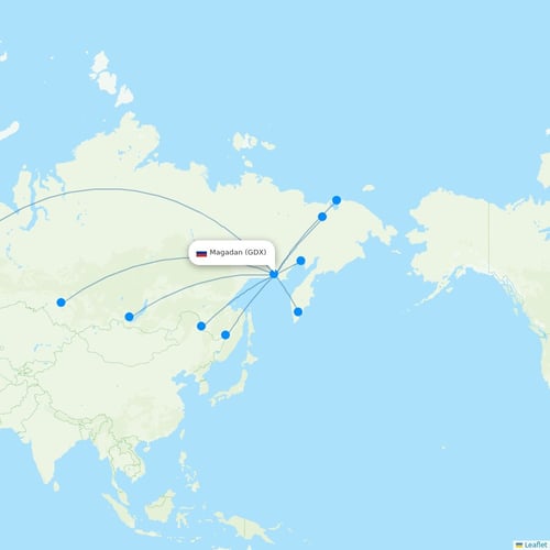 Map of Magadan