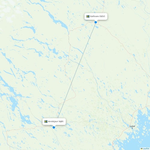 Map of Gallivare