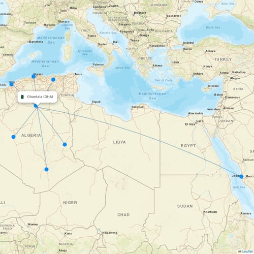 Map of Ghardaia