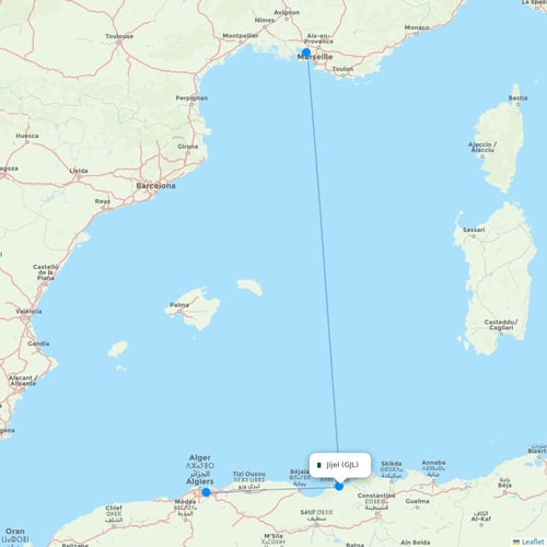 Map of Jijel