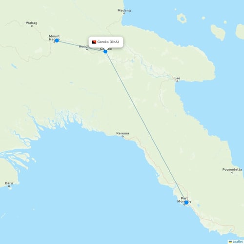 Map of Goroka