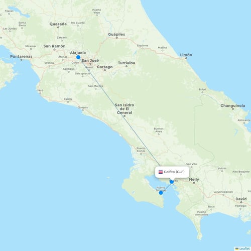 Map of Golfito