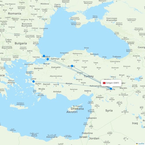 Map of Golgen