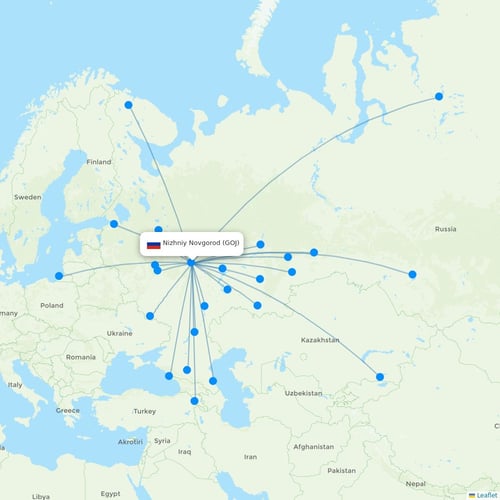 Map of Nizhniy Novgorod
