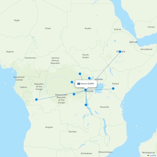 Map of Goma