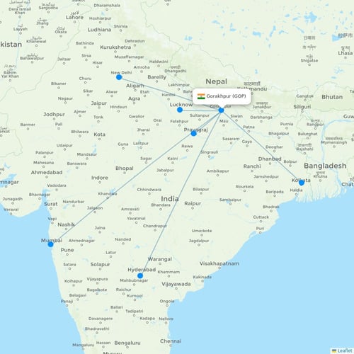 Map of Gorakhpur
