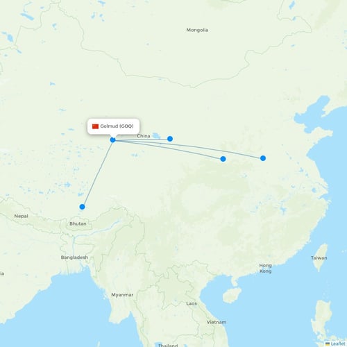 Map of Golmud