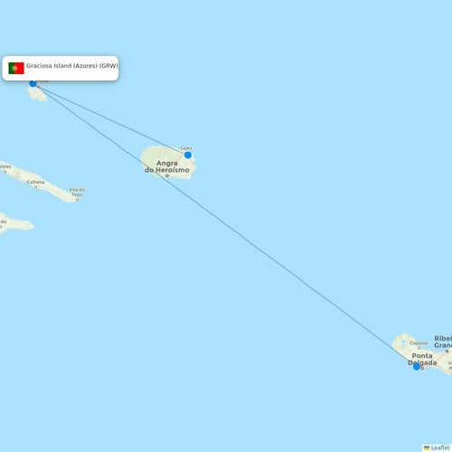 Map of Graciosa Island (Azores)