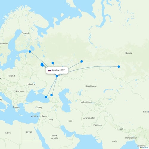 Map of Saratov