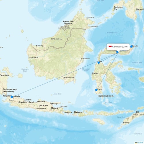 Map of Gorontalo